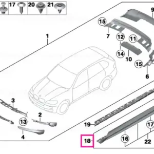 Set aero sport rocker vopsit - BMW Preț mic