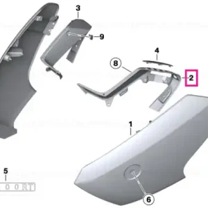 Panou trim lateral interior stânga - BMW Motorrad Premium