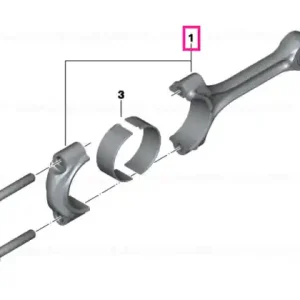 Reducere extra Bielă 2XBLAU/KL.1 - BMW Motorrad