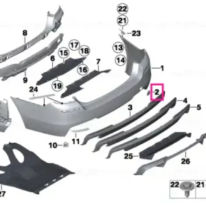 Ultima șansă Capac cârlig remorcare spate - BMW