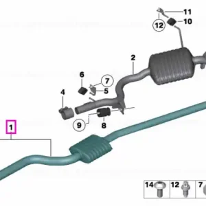 Toba intermediara, sistem evacuare - BMW X1 E84 Nu rata
