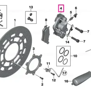 Chilipir Etrier fără plăcuțe frână stânga - BMW Motorrad