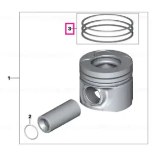 Retur ușor Kit reparație segmenți piston (0) - BMW