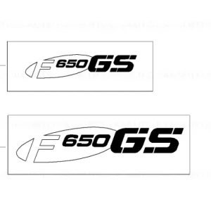 Scrierea F650GS stânga - BMW Motorrad Doar azi