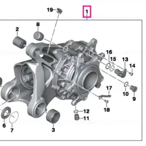 Lichidare de stoc Cutie viteze unghi I=34:13=2,62 - BMW Motorrad