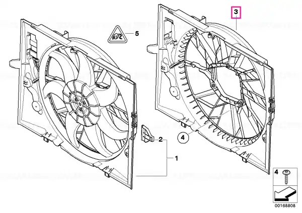 Difuzor ventilator - BMW Preț redus