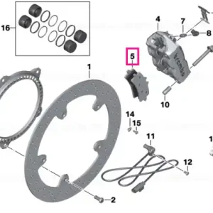 Reducere de preț Set plăcuțe frână față - BMW Motorrad