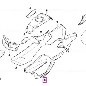 Spoiler motor stânga - BMW Motorrad Preț mic