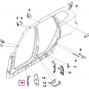 Cel mai bun preț Piesă moulată intrare exterior, față stânga - BMW