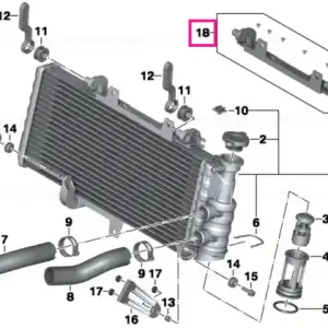 Livrare rapidă Set reparație suport radiator - BMW Motorrad
