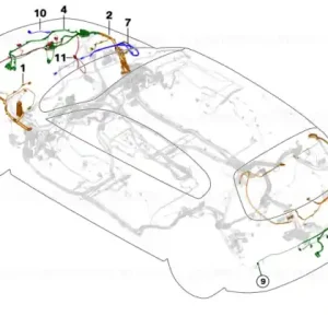 Set cabluri reparaţie bara spate - BMW Transport gratuit
