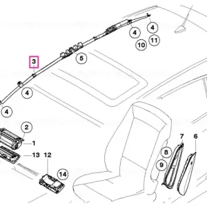 Airbag cap stânga - BMW Plată sigură