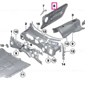 Cel mai vândut Izolație fonice stânga - BMW