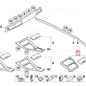 Cel mai vândut Capac consola spate fata PAPPELMASER PAPPELMASER GR. - BMW