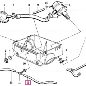 Furtun vacuum negru 340MM/SLS - BMW Motorrad Preferatul clienților