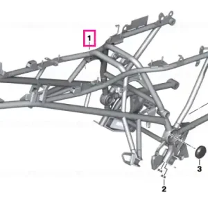 Cadru spate argintiu - BMW Motorrad Reducere