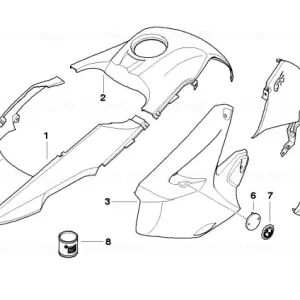 Ornament lateral negru dreapta - BMW Motorrad Cel mai bun preț