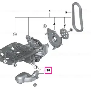 Tubulatura admisie ulei cu garnitura - BMW X3 E83 LCI Ieftin
