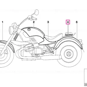 Acoperire pernă scaun ELFENBEIN - BMW Motorrad Ieftin