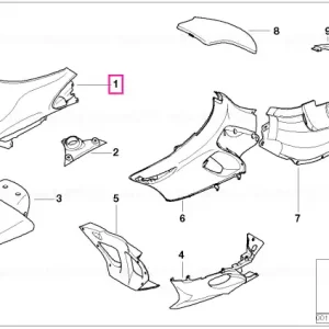 Panou trim partea superioara NACHTSCHWARZ - BMW Motorrad Cumpără acum