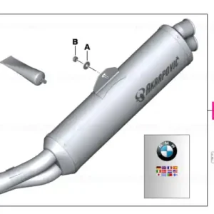 Tub esapament sport AKRAPOVIC - BMW Motorrad Livrare gratuită