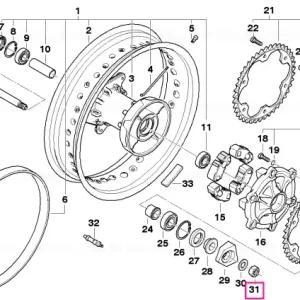 Piuliță hexagonală M16 - BMW Motorrad Reducere de preț