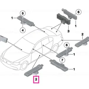 Antenă exterior, acces confort - BMW Livrare expres
