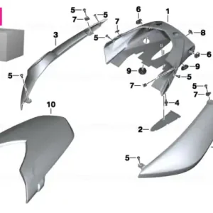 Hardware montare scaun spate - BMW Motorrad Reducere specială