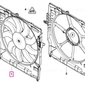 Carcasă ventilator cu ventilator, 600W - BMW Retur gratuit