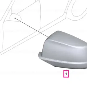 Tablă oglindă standard crom stânga - BMW Ultima șansă