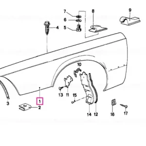 Retur ușor Panou lateral față stânga - BMW