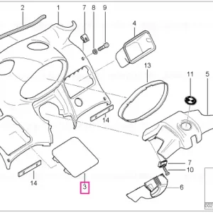 Capac tablou bord SW-ANTISCRATCH - BMW Motorrad Lichidare de stoc