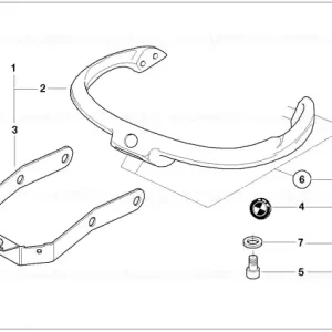 Comandă acum Kit instalare șine scaun pasager mare - BMW Motorrad