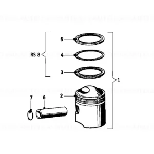 Ultima șansă Piston FÜR ZYL.70,00 - BMW Motorrad