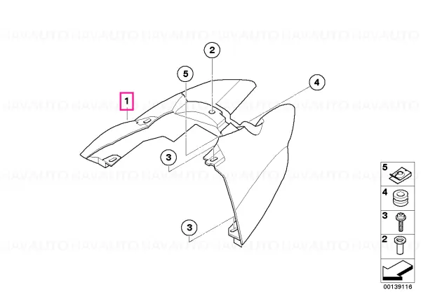 Disponibil imediat Partea spate - BMW Motorrad