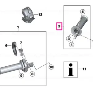 Mâner stânga - BMW Motorrad Transport gratuit