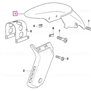 Capac roata fata FLAMMROT/SW - BMW Motorrad Retur gratuit