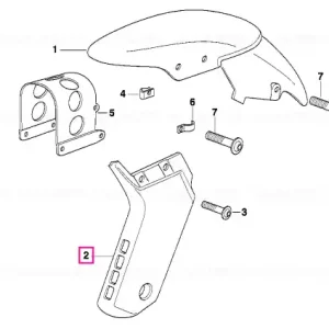 Capac protectie furca dreapta FLAMMROT - BMW Motorrad Cumpără online