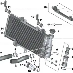 Suport, radiator jos dreapta - BMW Motorrad Plată securizată