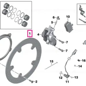 Cumpără acum Rotor frână decalat față D=320-5,0MM - BMW Motorrad
