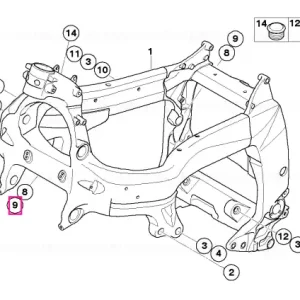 Expediere rapidă Șurub ASA M8X30-8.8-ZNS3 - BMW Motorrad