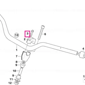 Plată securizată Șurub ISA M8X30-8.8-ZNNIV - BMW Motorrad