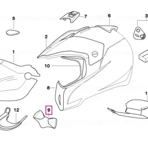 Cel mai vândut Umplutură bărbie mare 57-64 - BMW Motorrad