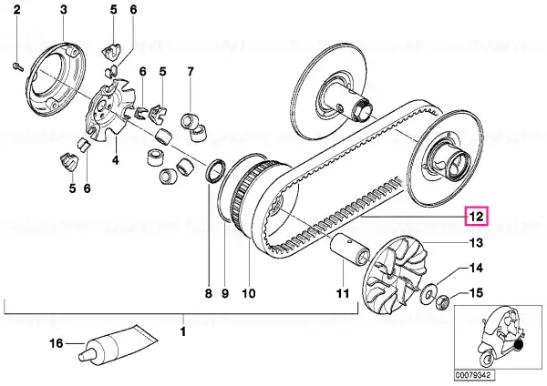 Ofertă specială Curea variator - BMW Motorrad