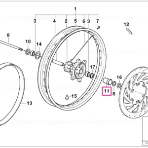 Bucșă distanțier stânga ABS - BMW Motorrad Cumpără online