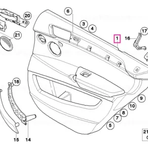 Super ofertă Căptușeală ușă piele spate OYSTER - BMW