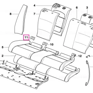 Capac isofix dreapta HELLBEIGE - BMW Doar azi