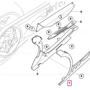 Protectie curea, inferior exterior - BMW Motorrad Super ofertă