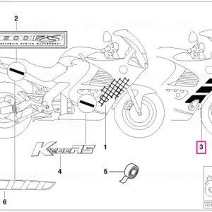 Benzi decorative, aripioaraDreapta MARRAKESCHROT 2 - BMW Motorrad Ofertă specială
