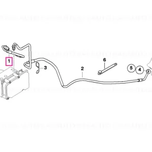 Țeavă frână circuit control spate - BMW Motorrad Popular
